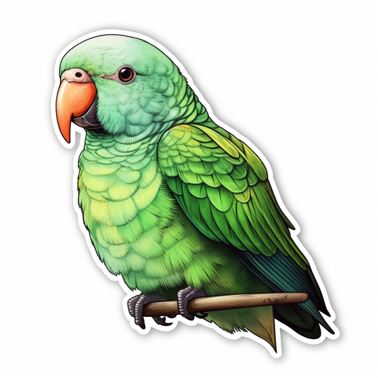 Quaker Parrot Vinyl Decal Sticker for Car, Laptop, Tumbler and more # 003773