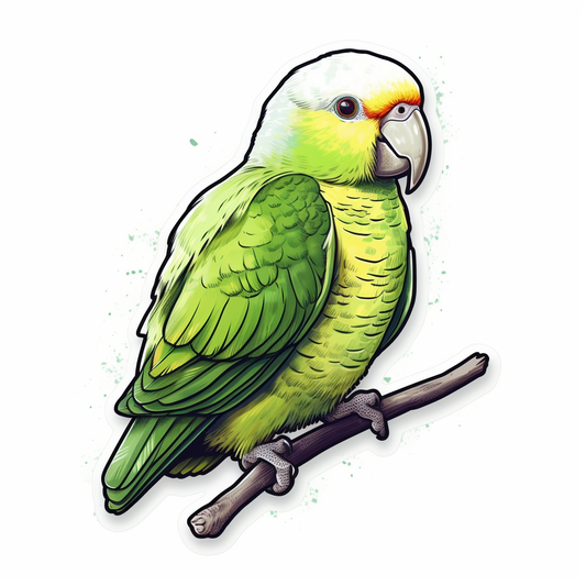 Quaker Parrot Vinyl Decal Sticker for Car, Laptop, Tumbler and more # 003769