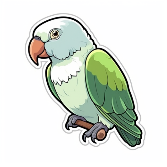 Quaker Parrot Vinyl Decal Sticker for Car, Laptop, Tumbler and more # 003777