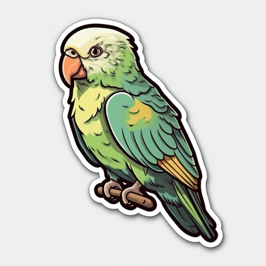 Quaker Parrot Vinyl Decal Sticker for Car, Laptop, Tumbler and more # 003772