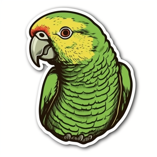 Quaker Parrot Vinyl Decal Sticker for Car, Laptop, Tumbler and more # 003795