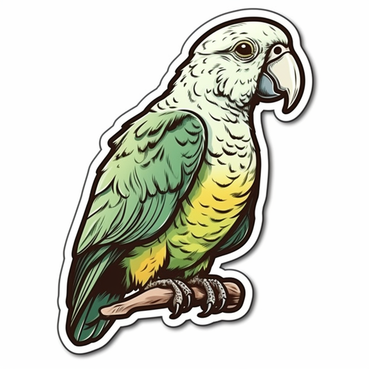 Quaker Parrot Vinyl Decal Sticker for Car, Laptop, Tumbler and more # 003781