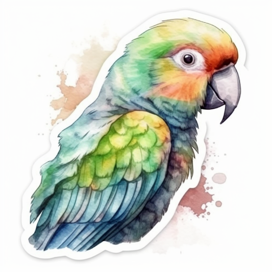 Quaker Parrot Vinyl Decal Sticker for Car, Laptop, Tumbler and more # 003780