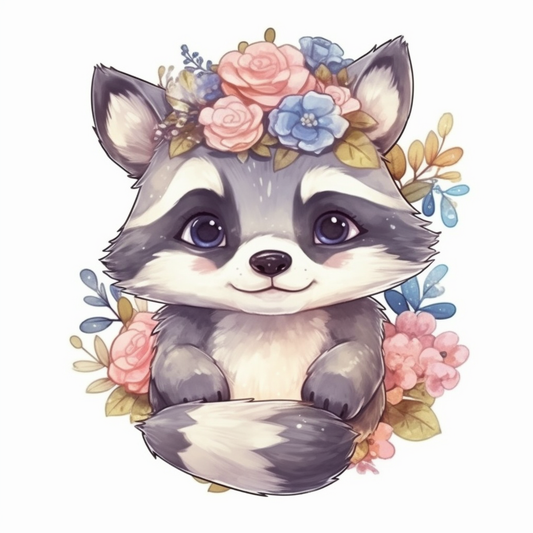 Raccoon Vinyl Decal Sticker for Car, Laptop, Tumbler and more # 007708