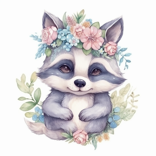 Raccoon Vinyl Decal Sticker for Car, Laptop, Tumbler and more # 007707