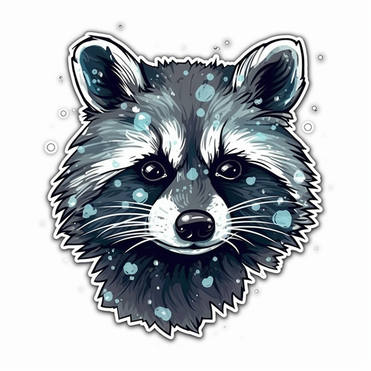Raccoon Vinyl Decal Sticker for Car, Laptop, Tumbler and more # 007715