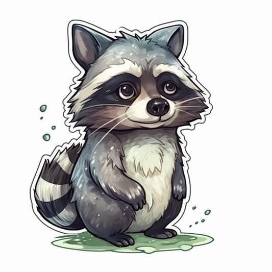 Raccoon Vinyl Decal Sticker for Car, Laptop, Tumbler and more # 007716