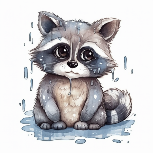 Raccoon Vinyl Decal Sticker for Car, Laptop, Tumbler and more # 007727