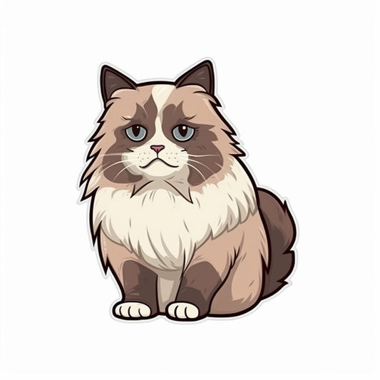 Ragdoll Cat Vinyl Decal Sticker for Car, Laptop, Tumbler and more # 003856