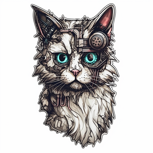 Ragdoll Cat Vinyl Decal Sticker for Car, Laptop, Tumbler and more # 003872