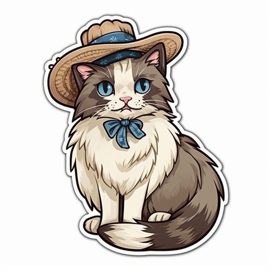 Ragdoll Cat Vinyl Decal Sticker for Car, Laptop, Tumbler and more # 003869