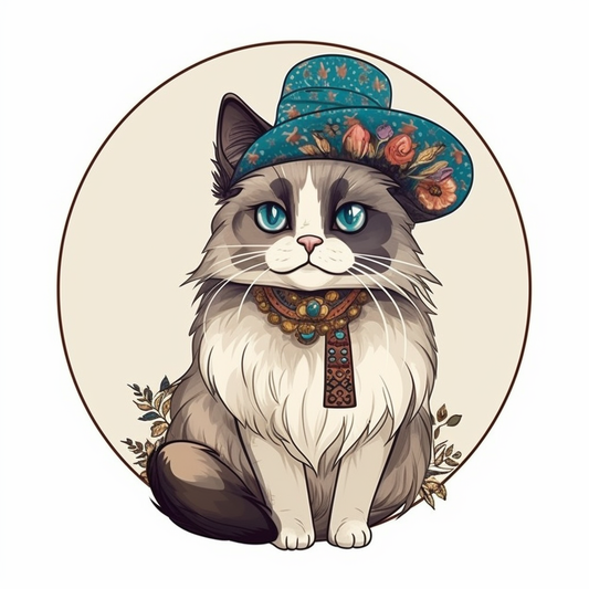 Ragdoll Cat Vinyl Decal Sticker for Car, Laptop, Tumbler and more # 003878