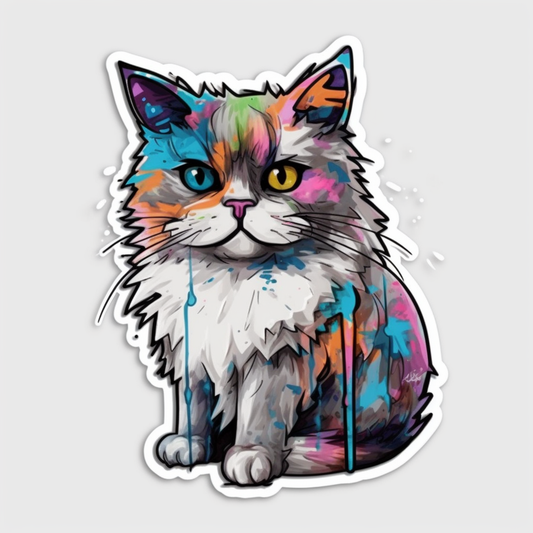Ragdoll Cat Vinyl Decal Sticker for Car, Laptop, Tumbler and more # 003891
