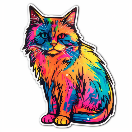 Ragdoll Cat Vinyl Decal Sticker for Car, Laptop, Tumbler and more # 003889