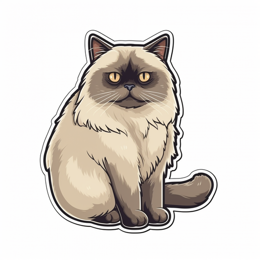 Ragdoll Cat Vinyl Decal Sticker for Car, Laptop, Tumbler and more # 003900