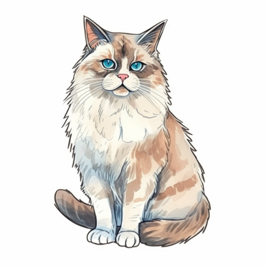 Ragdoll Cat Vinyl Decal Sticker for Car, Laptop, Tumbler and more # 003902