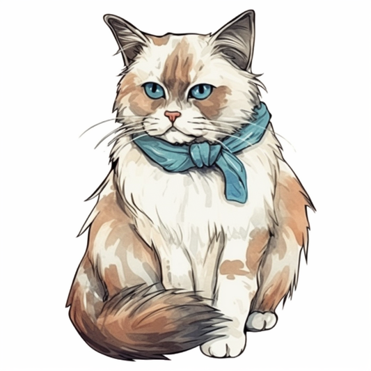 Ragdoll Cat Vinyl Decal Sticker for Car, Laptop, Tumbler and more # 003903