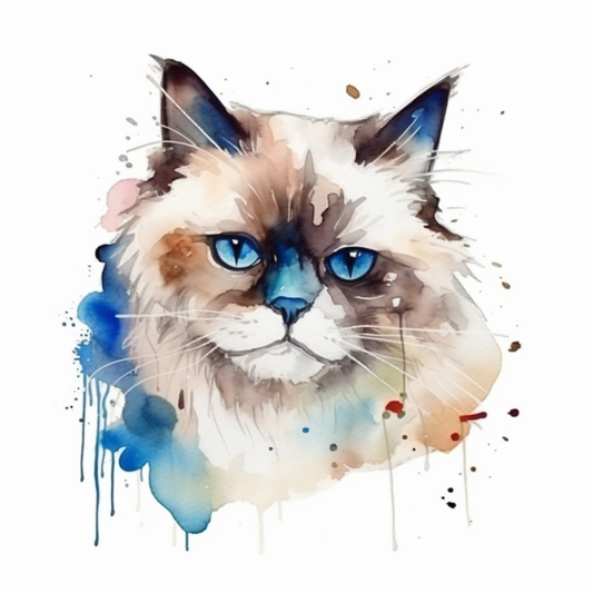 Ragdoll Cat Vinyl Decal Sticker for Car, Laptop, Tumbler and more # 003895