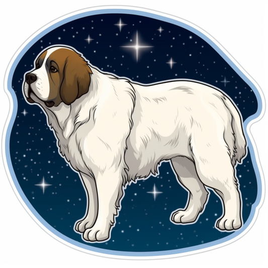 Saint Bernard Dog Vinyl Decal Sticker for Car, Laptop, Tumbler and more # 007417