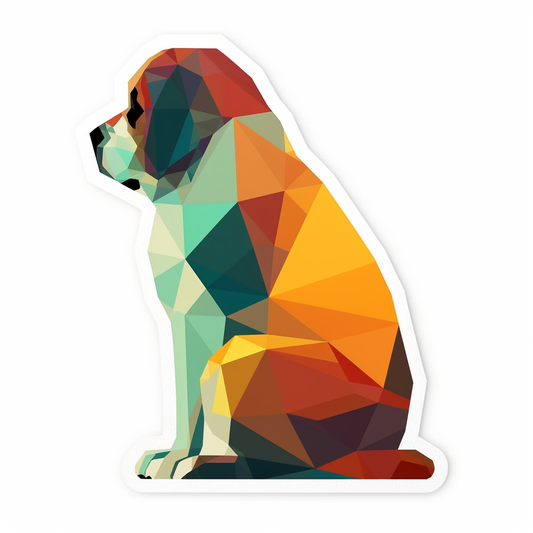 Saint Bernard Dog Vinyl Decal Sticker for Car, Laptop, Tumbler and more # 007392