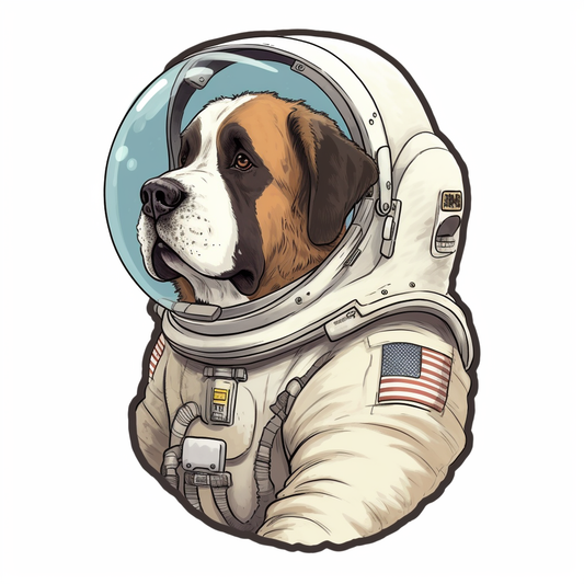 Saint Bernard Dog Vinyl Decal Sticker for Car, Laptop, Tumbler and more # 004067