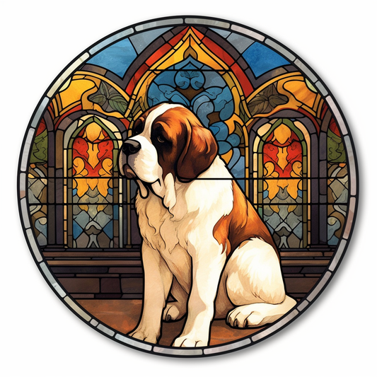 Saint Bernard Dog Vinyl Decal Sticker for Car, Laptop, Tumbler and more # 004057
