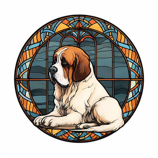 Saint Bernard Dog Vinyl Decal Sticker for Car, Laptop, Tumbler and more # 004060