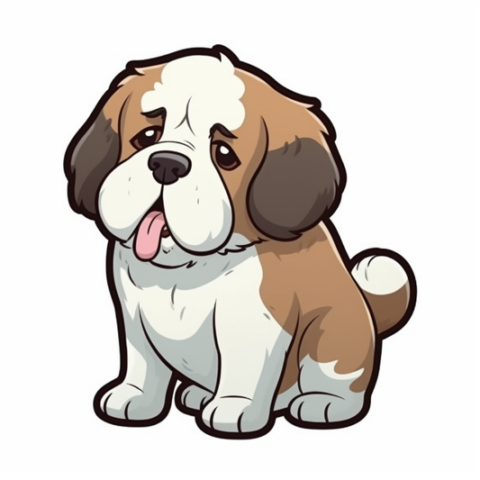Saint Bernard Dog Vinyl Decal Sticker for Car, Laptop, Tumbler and more # 004073