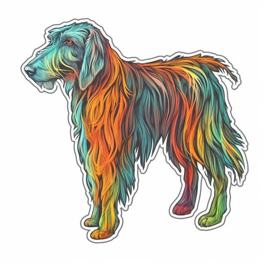 Scottish Deerhound Dog Vinyl Decal Sticker for Car, Laptop, Tumbler and more # 007914