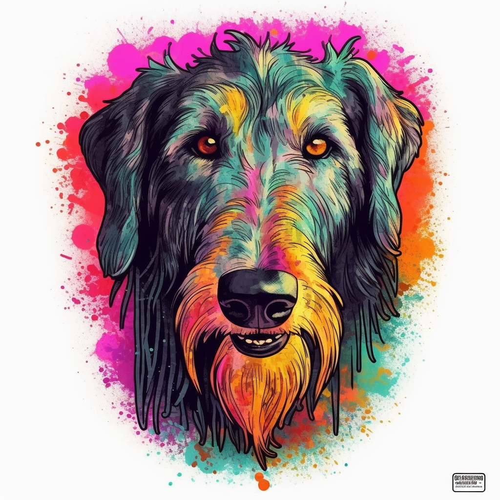 Scottish Deerhound Dog Vinyl Decal Sticker for Car, Laptop, Tumbler and more # 007931