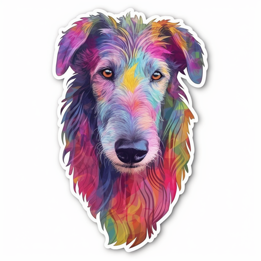Scottish Deerhound Dog Vinyl Decal Sticker for Car, Laptop, Tumbler and more # 007930