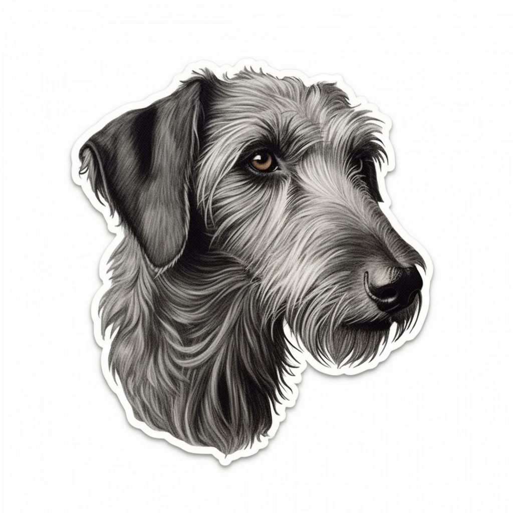 Scottish Deerhound Dog Vinyl Decal Sticker for Car, Laptop, Tumbler and more # 007925