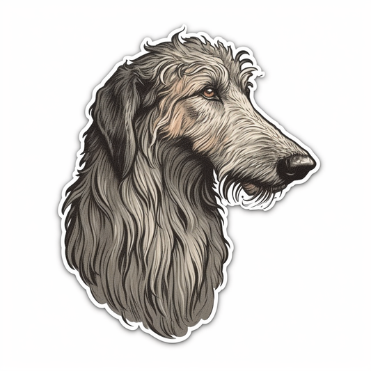 Scottish Deerhound Dog Vinyl Decal Sticker for Car, Laptop, Tumbler and more # 007921