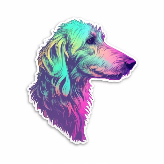 Scottish Deerhound Dog Vinyl Decal Sticker for Car, Laptop, Tumbler and more # 007941