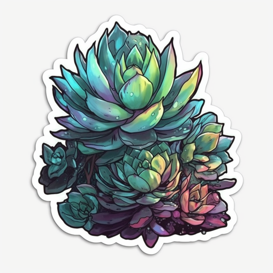 Sedum Succulent Vinyl Decal Sticker for Car, Laptop, Tumbler and more # 006739