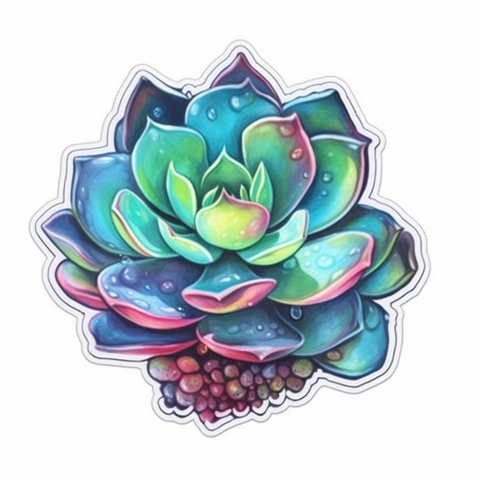 Sedum Succulent Vinyl Decal Sticker for Car, Laptop, Tumbler and more # 006741
