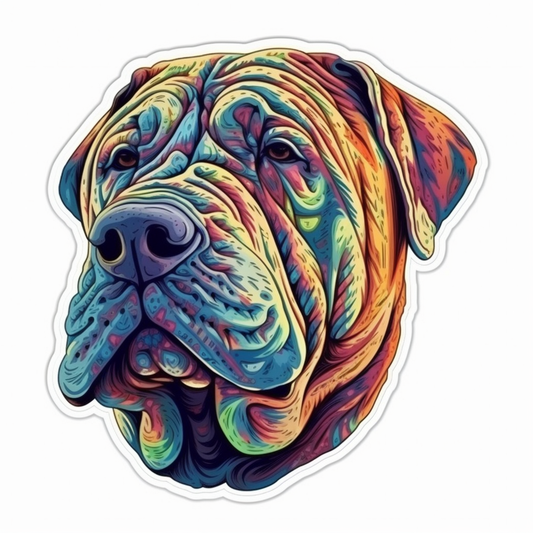 Shar Pei Dog Vinyl Decal Sticker for Car, Laptop, Tumbler and more # 007431