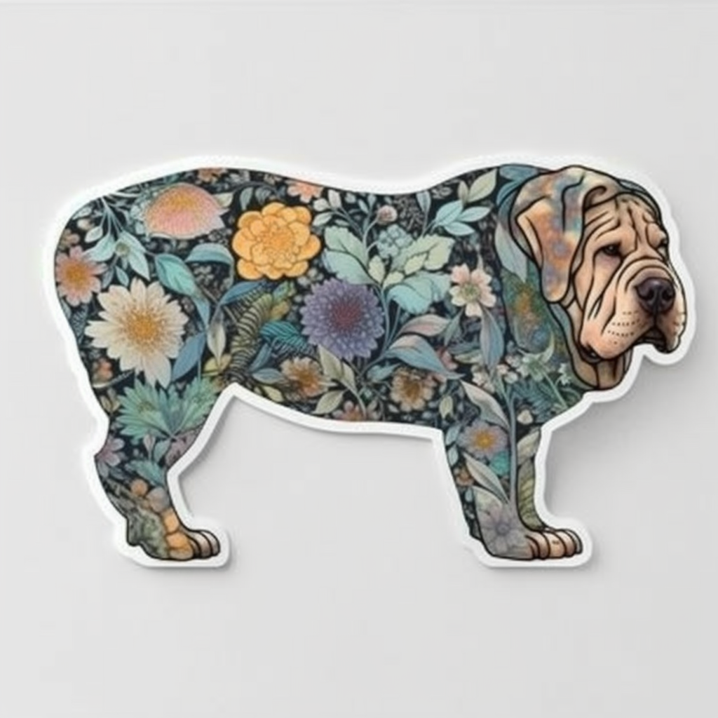 Shar Pei Dog Vinyl Decal Sticker for Car, Laptop, Tumbler and more # 007422
