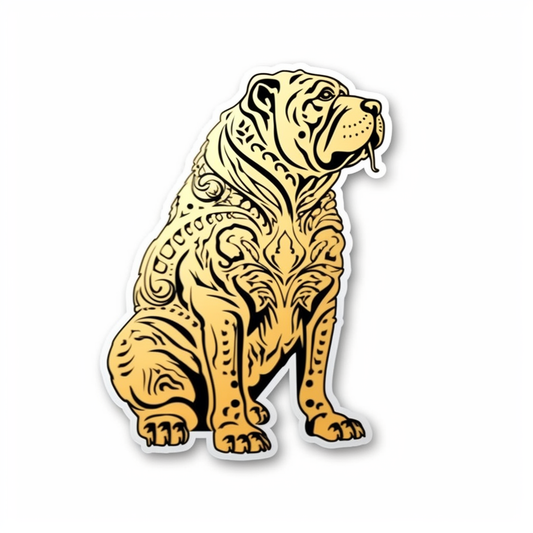 Shar Pei Dog Vinyl Decal Sticker for Car, Laptop, Tumbler and more # 007433