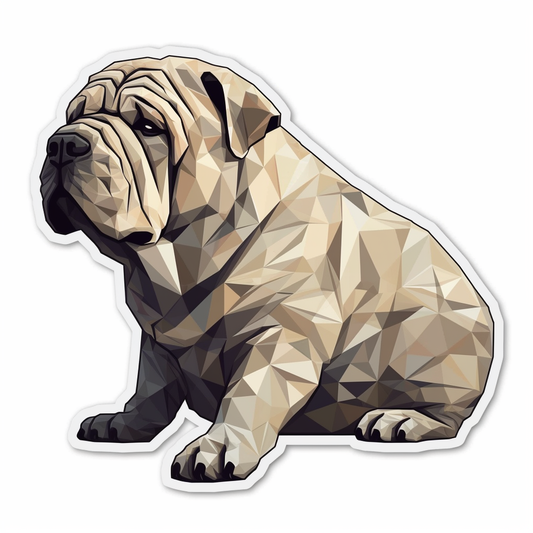 Shar Pei Dog Vinyl Decal Sticker for Car, Laptop, Tumbler and more # 007412