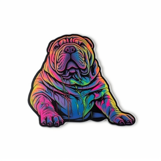 Shar Pei Dog Vinyl Decal Sticker for Car, Laptop, Tumbler and more # 007436