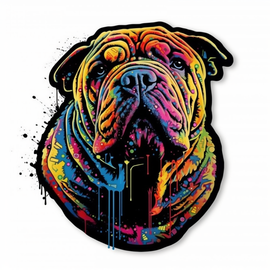 Shar Pei Dog Vinyl Decal Sticker for Car, Laptop, Tumbler and more # 007440