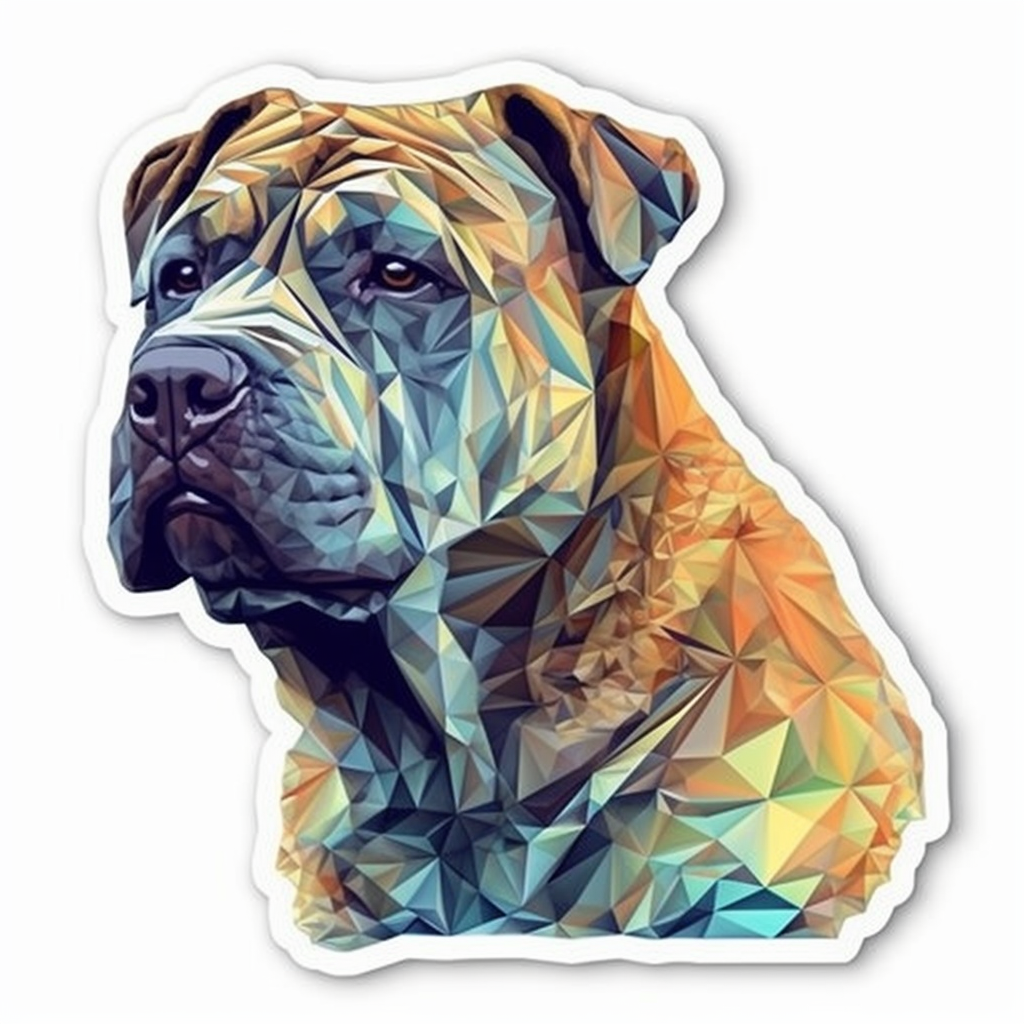 Shar Pei Dog Vinyl Decal Sticker for Car, Laptop, Tumbler and more # 007443