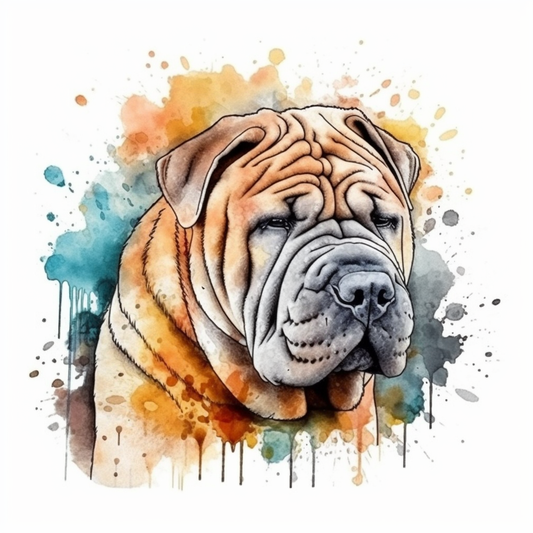Shar Pei Dog Vinyl Decal Sticker for Car, Laptop, Tumbler and more # 007452