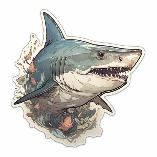 Shark Vinyl Decal Sticker for Car, Laptop, Tumbler and more # 00157