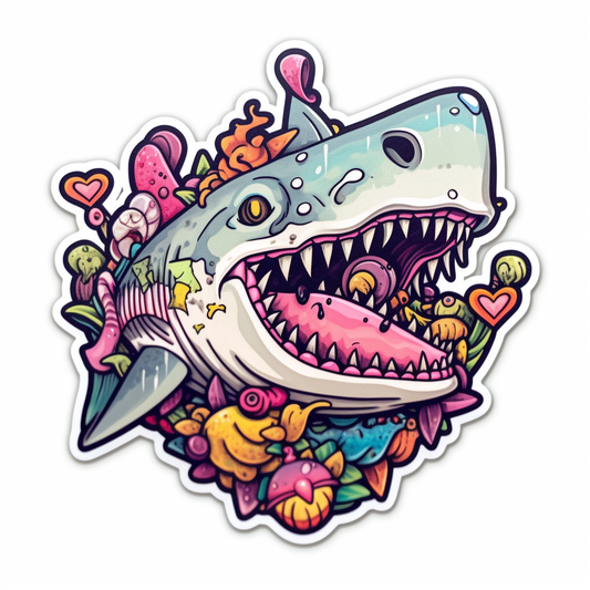 Shark Vinyl Decal Sticker for Car, Laptop, Tumbler and more # 00162