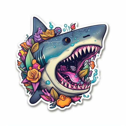 Shark Vinyl Decal Sticker for Car, Laptop, Tumbler and more # 00141