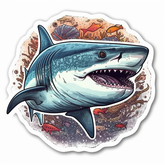 Shark Vinyl Decal Sticker for Car, Laptop, Tumbler and more # 00151