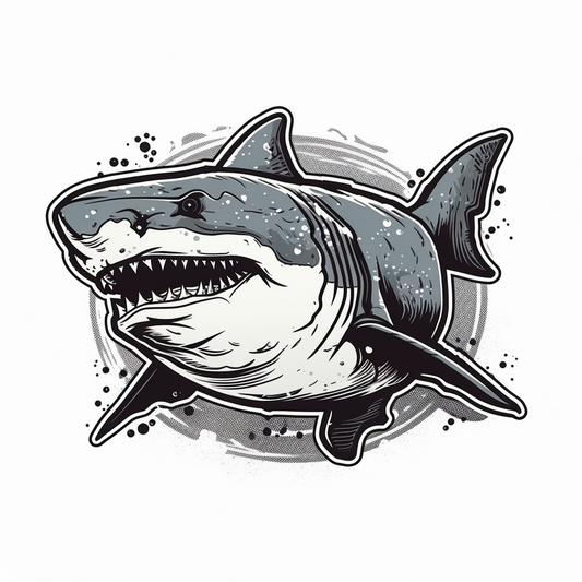 Shark Vinyl Decal Sticker for Car, Laptop, Tumbler and more # 00161