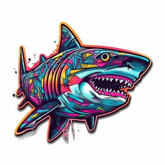 Shark Vinyl Decal Sticker for Car, Laptop, Tumbler and more # 00153